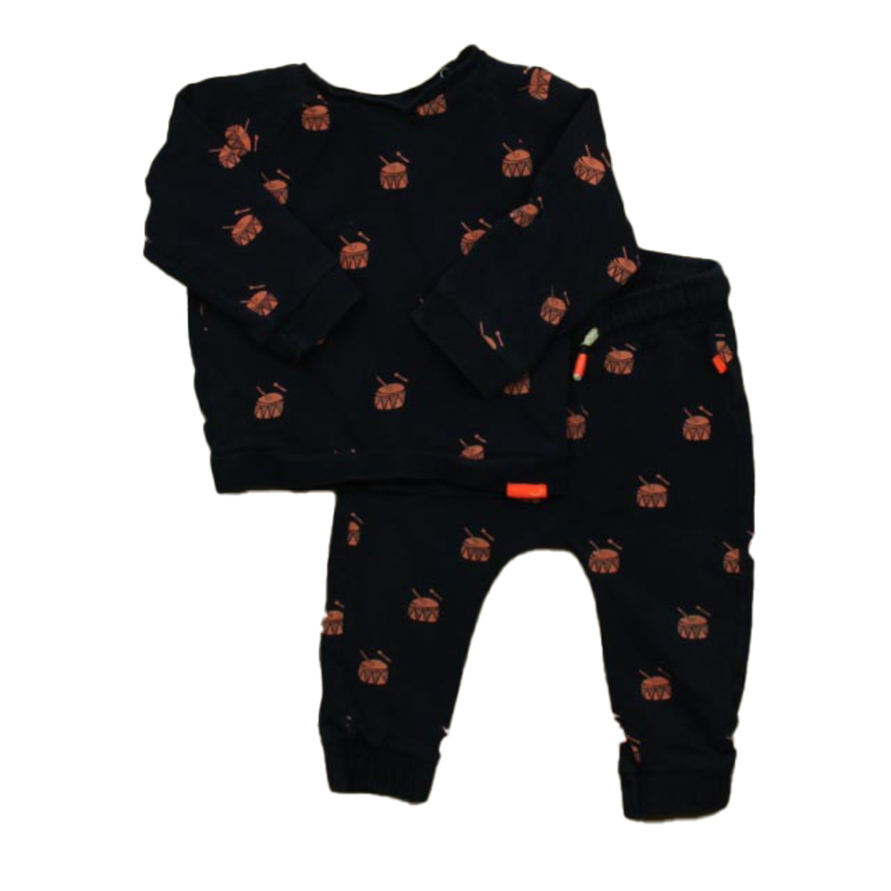 Baby Face Girls Navy | Pink Drums Apparel Sets size: 9 Months